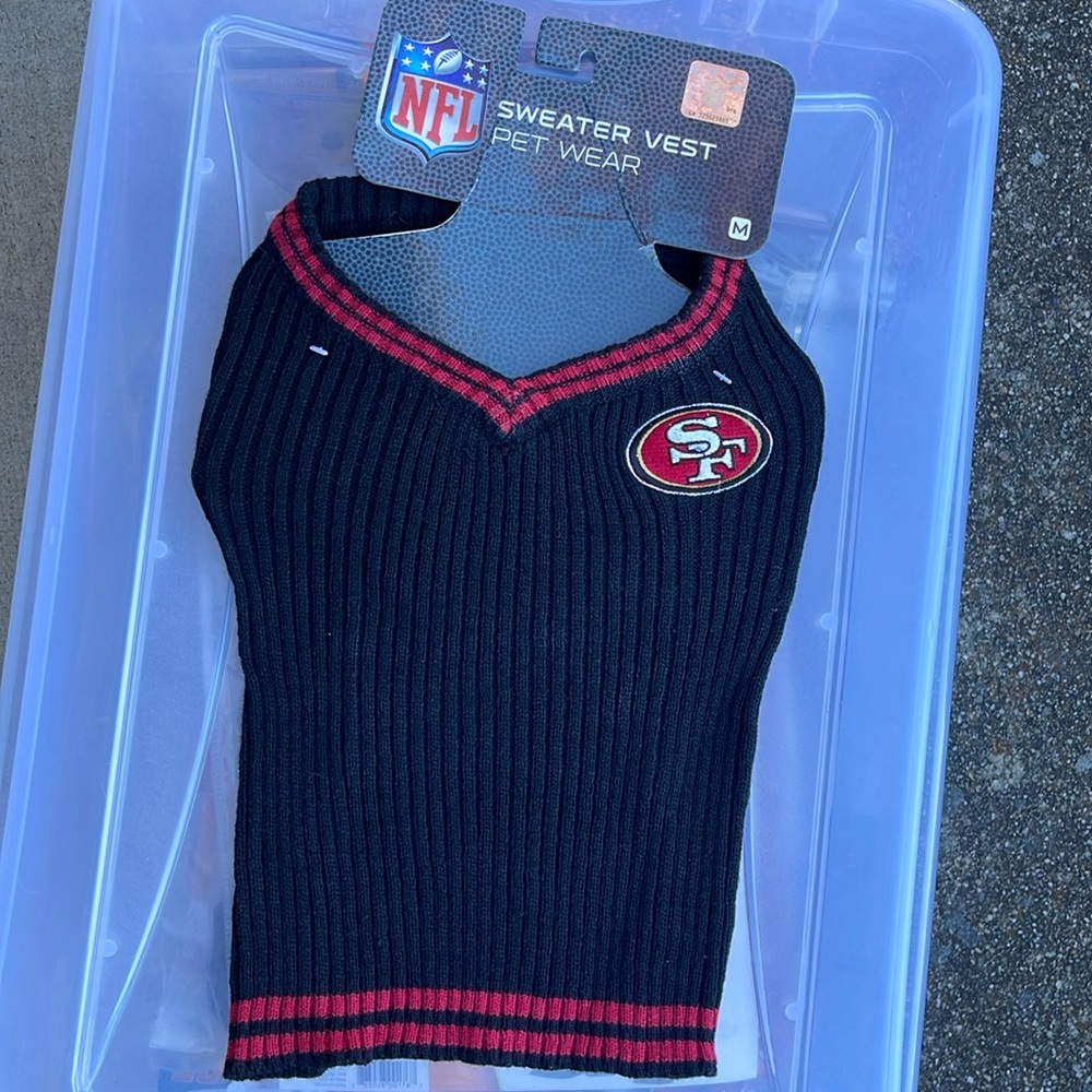 NFL San Francisco 49ers Pet Sweater, Medium